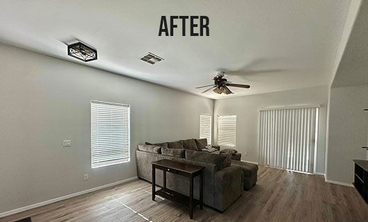 Interior Painting Before and After work