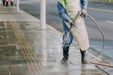 Pressure Washing cleaning work in Singapore image